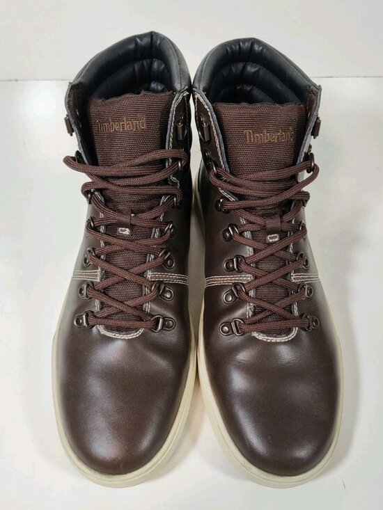Timberland Groveton Alpine Leather Casual High Top Boots Men\'s 10.5 Brown 6917B main image 5